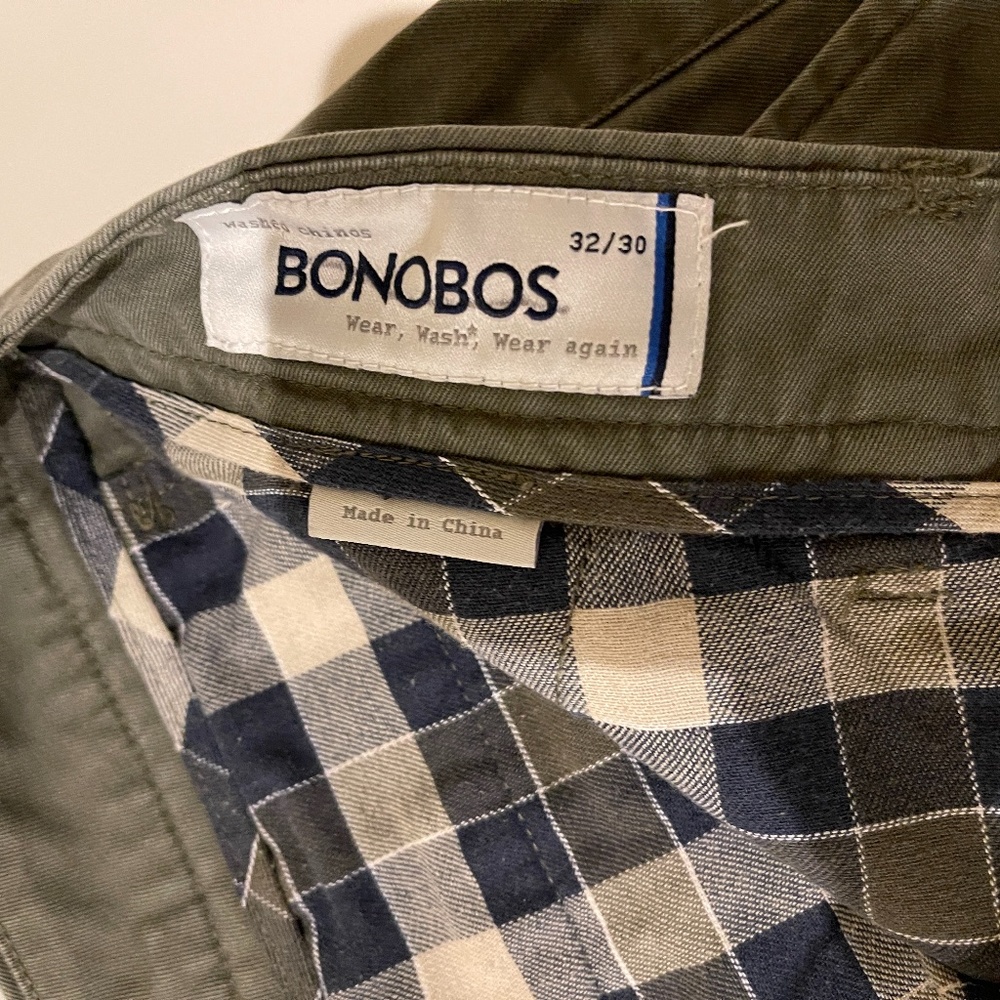 Bonobos Washed Chinos Congo 32 x 30 Straight Fit